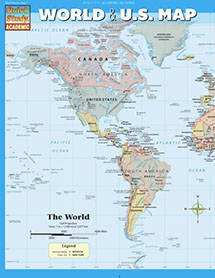 World and U.S. Map