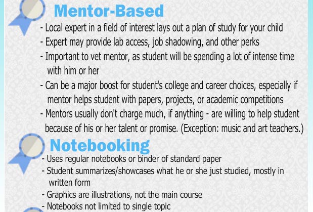 Mentor-based homeschooling and notebooking