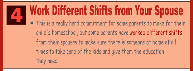 Work a different shift from your spouse