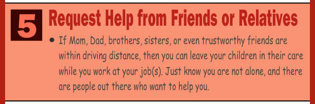 Ask help from friends and relatives
