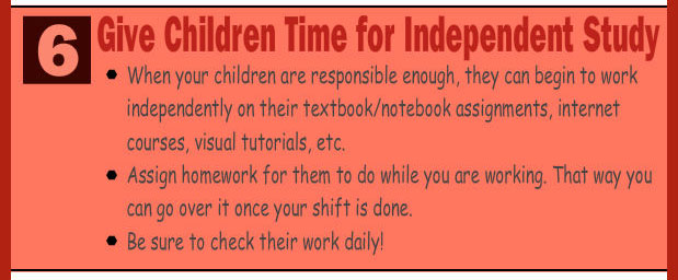 Teach your children to study independently