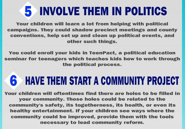 Get involved in politics and start a community project